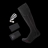 Шкарпетки з підігрівом і блоком живлення на дистанційному керуванні 36-40 розмір, фото 5