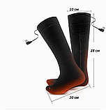 Шкарпетки з підігрівом і блоком живлення на дистанційному керуванні 36-40 розмір, фото 10