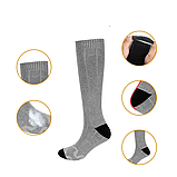 Шкарпетки з підігрівом без блока живлення ZBHSWZ01 сірі, фото 4