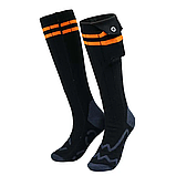 Шкарпетки з підігрівом і блоком живлення чорні на дистанційному керуванні KC-S0029, фото 2