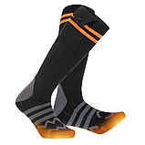 Шкарпетки з підігрівом і блоком живлення чорні на дистанційному керуванні KC-S0029, фото 4