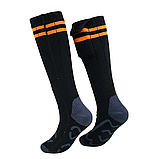 Шкарпетки з підігрівом і блоком живлення чорні на дистанційному керуванні KC-S0029, фото 7