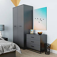 Шафа Art in Head Ascet 900x2000x590 Графіт Безкоштовна Доставка