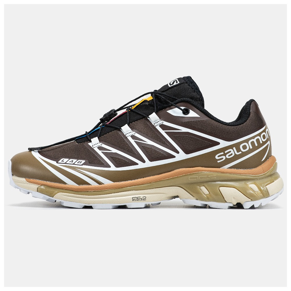 Чоловічі кросівки Salomon XT-6 Kangaroo Soft Ground Brown Beige, коричневі кросівки саломон хт6 кангаро