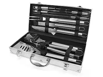 Набір для мангалу 43х21х8см BBQ Tools Set AL-10 6шт 8995