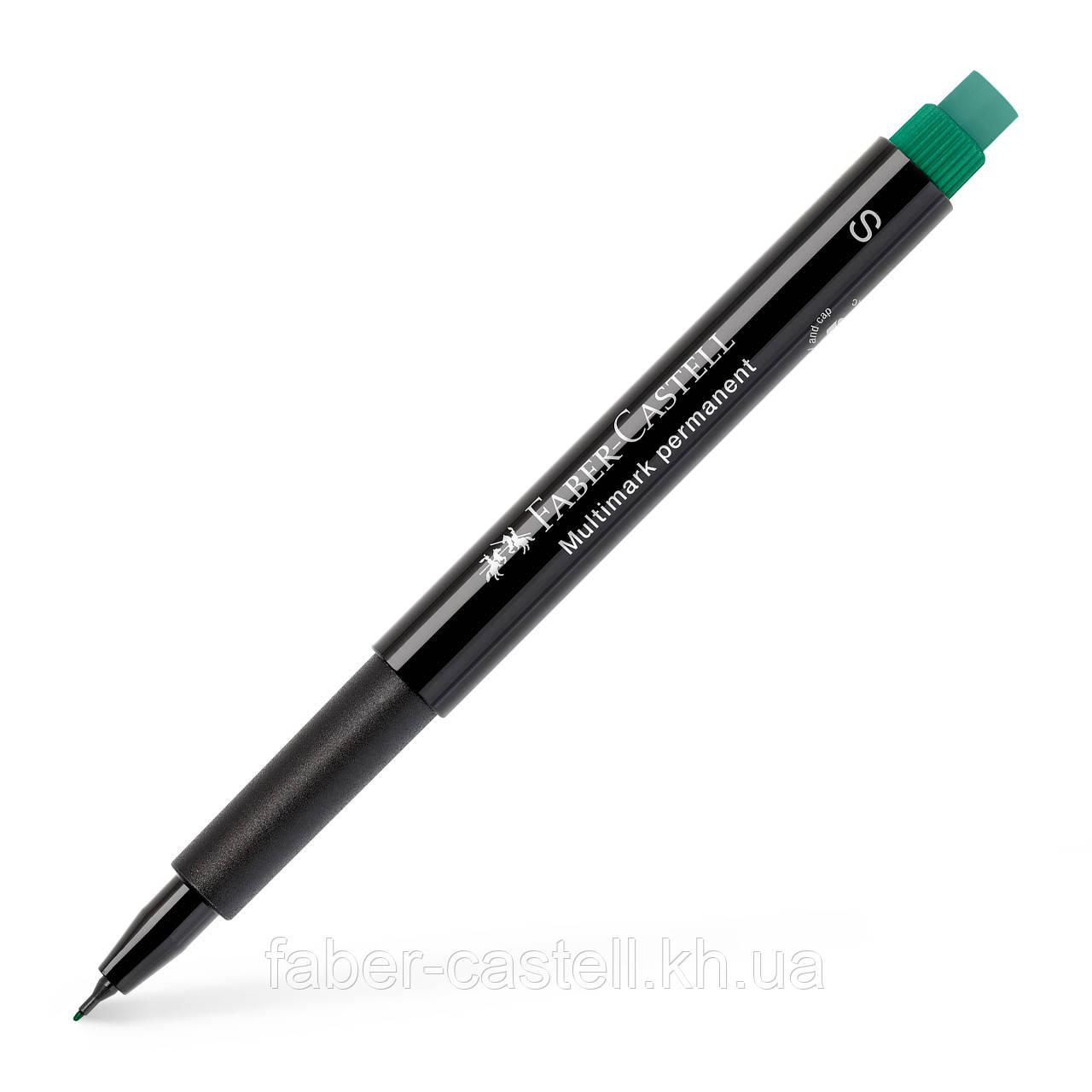 Маркер перманентний Faber-Castell Multimark Permanent, колір зелений S (0,4 мм), 152363
