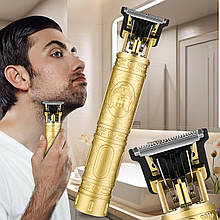 Портативний акумуляторний тример для стрижки волосся та бороди + 4 насадки, VINTAGE T9
