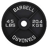 Млинці диски сталеві фарбовані 50 мм STANDARD SC-80103-45LB (1 шт х 20,4кг), фото 2