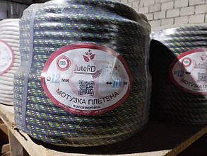 Поліпропіленова мотузка плетена вологозахисна діаметр 7 мм, довжина 100 м