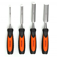 Набір стамесок Kraft&Dele KD10890, дерев’яні ручки, 4 шт., інструмент для різьблення