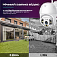 Набір вулична поворотна IP-камера відеоспостереження Wi-Fi — 4 МП камера вайфай зовнішнього спостереження для дому, фото 8