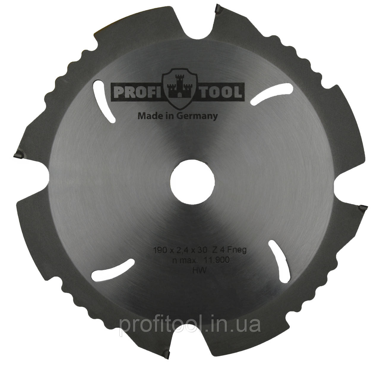 Диск пиляльний алмазний PROFITOOL - 190х2,4х1,6х30 мм Z=4, Fneg (2119015)