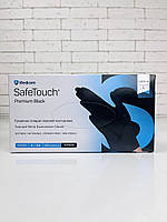 Нітрилові рукавички Medicom SafeTouch Premium Black, розмір S, чорні 5.0 г, 100 шт