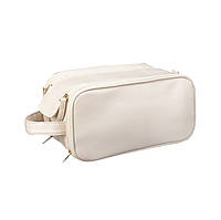 Жіноча косметичка Lesko BK-HZB-07 White несесер органайзер дорожня б'юті з кишенями з боків
