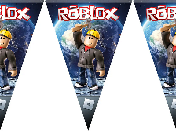 Прапорці вимпели паперові Роблокс / Roblox, фото 1