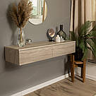 Підвісний туалетний столик для макіяжу, настінний косметичний столик з двома висувними ящиками, фото 6