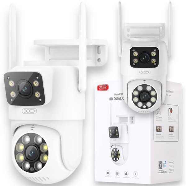 Камера відеоспостереження Smart camera XO CR06 Wi-Fi 4MP Bluetooth Смарт Камера Вулична, Зовнішня поворотна камера