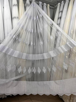 Тюль фатинова корд заввишки 2,8 м.білий, фото 1