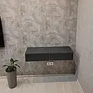 Підвісний туалетний столик для макіяжу, настінний косметичний столик з двома висувними ящиками, фото 7