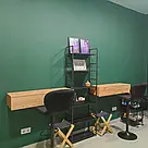 Підвісний туалетний столик для макіяжу, настінний косметичний столик з двома висувними ящиками, фото 9