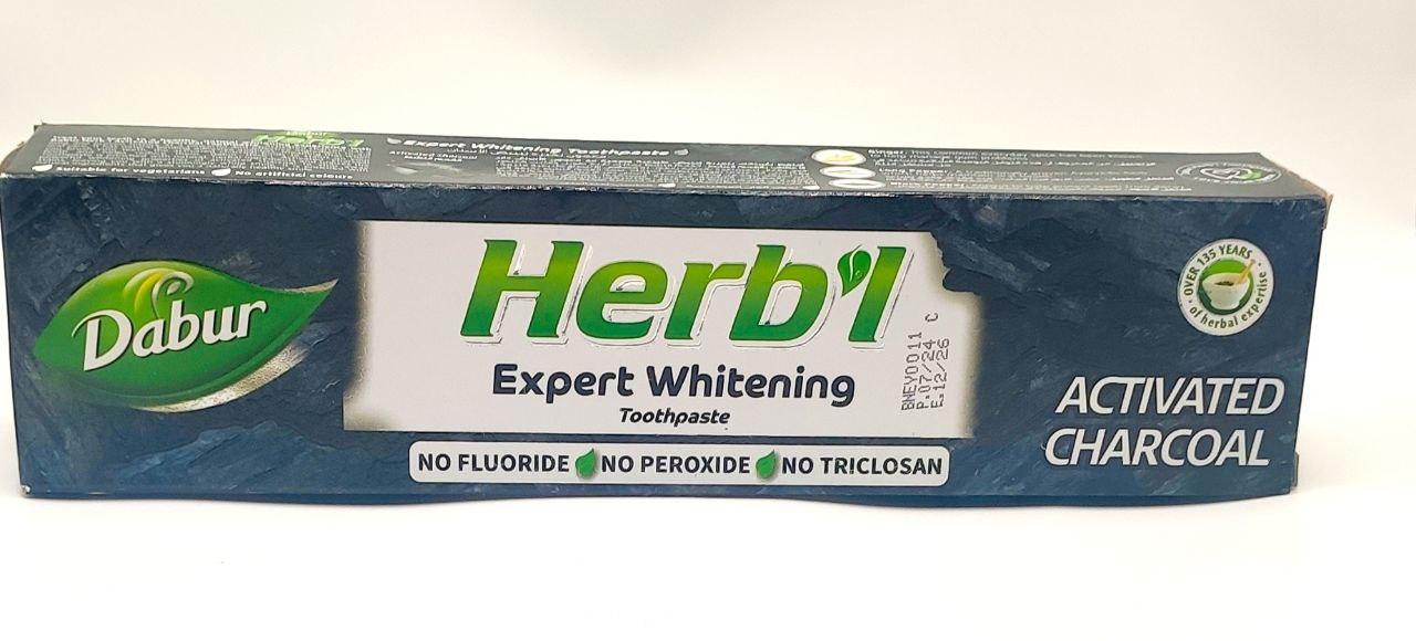 Зубна паста Активоване вугілля (Activated charcoal DABUR HERB'L) Єгипет