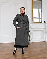 Пальто жіноче еврозима Верона темно-сіре