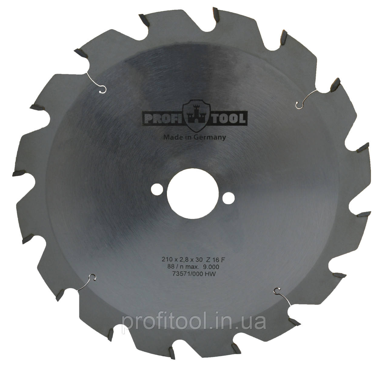 Диск пиляльний PROFITOOL - 210х2,8х1,8х30 мм Z=16, F (2121002)