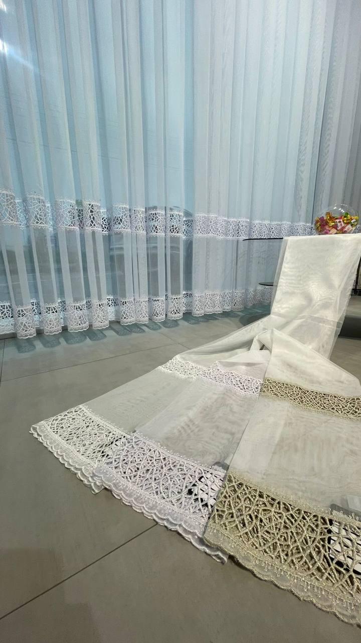 Тюль бамбук заввишки 2,8 м. білий