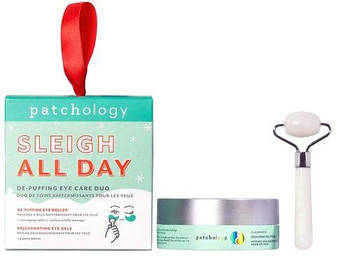 Святковий відновлюючий набір патчів з роллером Patchology Sleigh All Day
