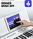 Цифрове піаніно Donner DEP-20 WH (стійка, 3 педалі, пюпітр, блок живлення) - фото 3 - id-p2446139005