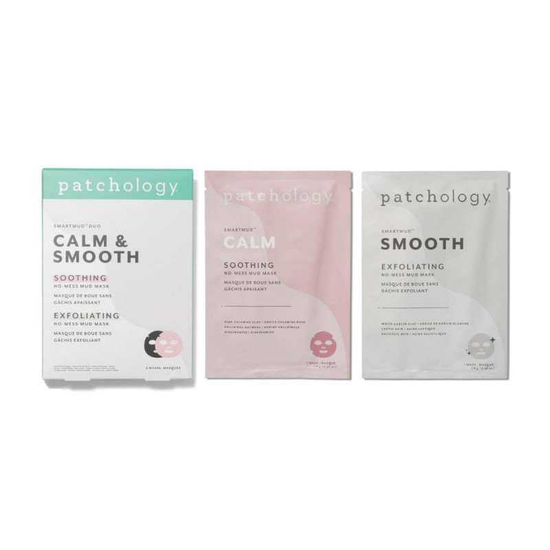 Дуо масок Оновлююча + Заспокійлива Patchology SmartMud Duo - Smooth + Calm