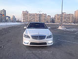 Оренда автомобіля на весілля Mercedes W221 S550 white, фото 2