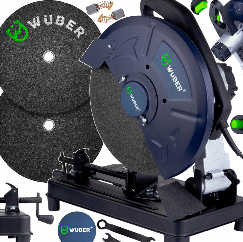 Торцювальна пила для металу Wuber 2950W 230V + 2 диски 350мм (Польща)