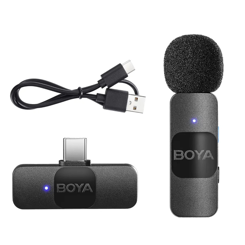Бездротовий петличний мікрофон BOYA BY-V10 з роз'ємом Type-C