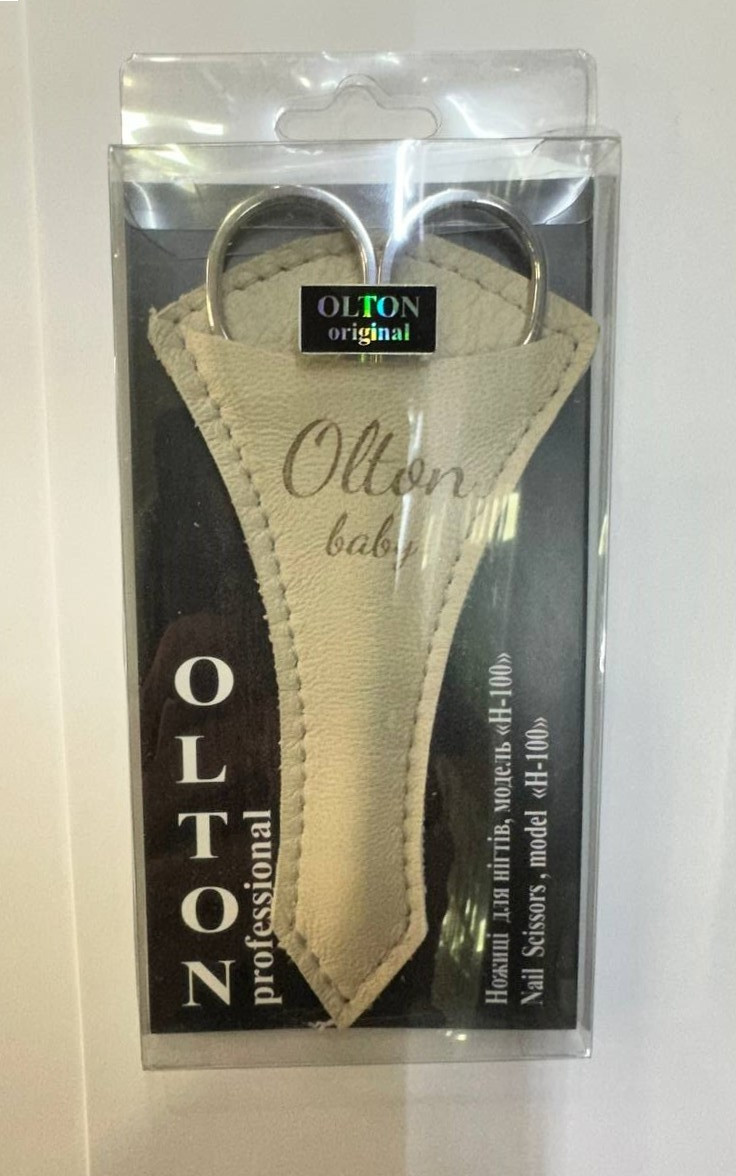Ножиці дитячі в шкіряному чохлі Olton