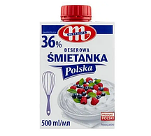 Вершки Smietanka Mlekovita Polska 36% 0.5 л
