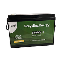 Акумулятор LiFePo4 (Літій-залізо-фосфатні) BVF 12.8V 200Ah BMS з Bluetooth