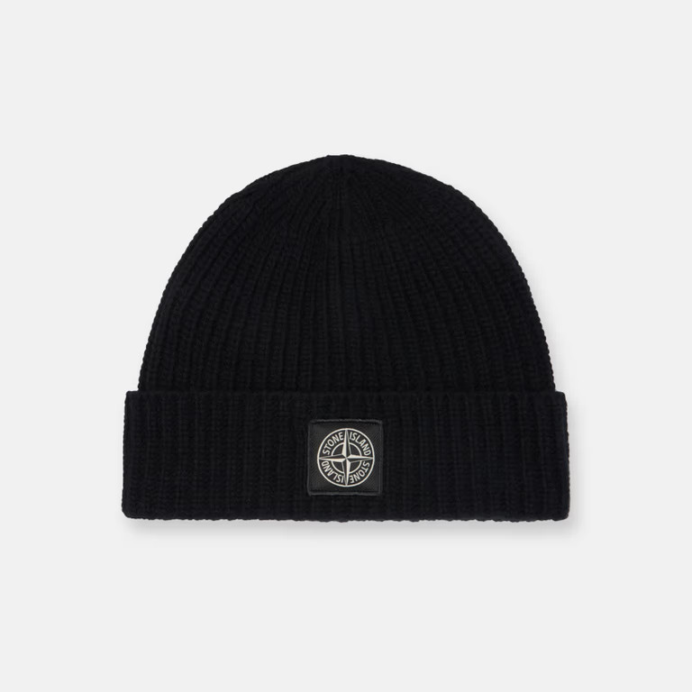 Шапка чорна Stone Island, фото 1