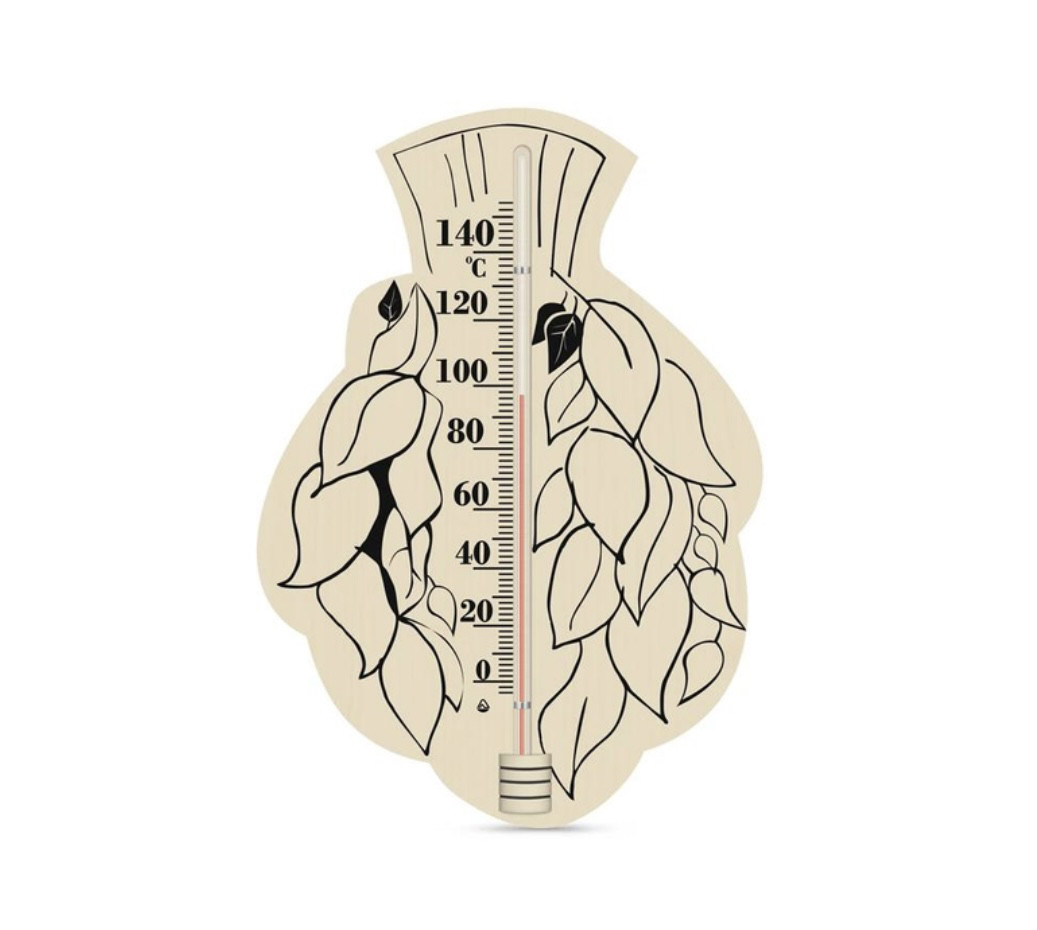 Термометр дерев'янний «Береза» ТС 6, фото 1