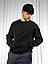 Зимова кофта чоловіча на флісі утеплений світшот чоловічий з начосом Glint графіт, фото 9