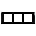 Рамка з супорт 3-постова 63,5х183,9х7мм з каркасом для In-Liner Front, Aero чорна [4402916] Avanti ДКС