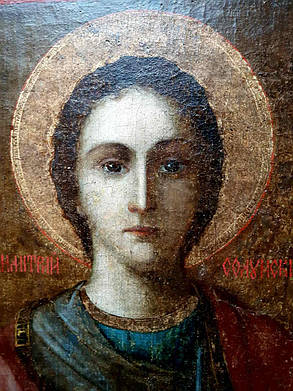 Ікона Дмитрій Солунський 19 століття, фото 3