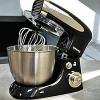 Кухонний планетарний міксер тістоміс із чашею Rainberg 3200 Вт Міксер, кухонний комбайн на 5л, 6 швидкостей