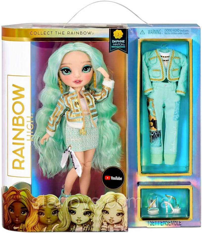 Лялька Рейнбоу Хай Дафні Мінтон Серія 3 Rainbow High Series 3 Daphne Minton Fashion Doll – Mint (Light Green), фото 1