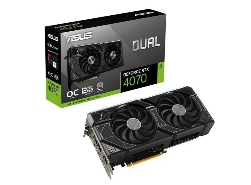 Відеокарта ASUS Dual GeForce RTX 4070 OC Edition 12 ГБ GDDR6X 192 біт DLSS 3