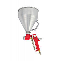Пневматичний пістолет для нанесення штукатурки , три форсунки: 4, 6, 8 мм, В/Б метал, 5500 мл, 3-6 бар