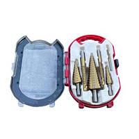 Ступінчастих свердел ONEX OX-343 6 шт золото з титановим покриттям