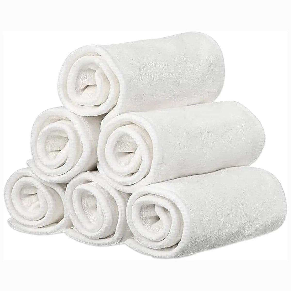 Багаторазові вкладиші для підгузка бамбукові 4-шарові, набір 3 шт., фото 1