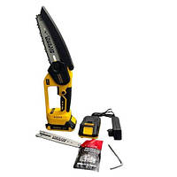 Ланцюгова міні-пила акумуляторна  MASAKRA MSCCS-21V з двома шинами та ланцюгами