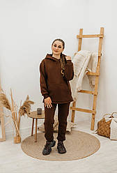 Теплий жіночий спортивний костюм на флісі